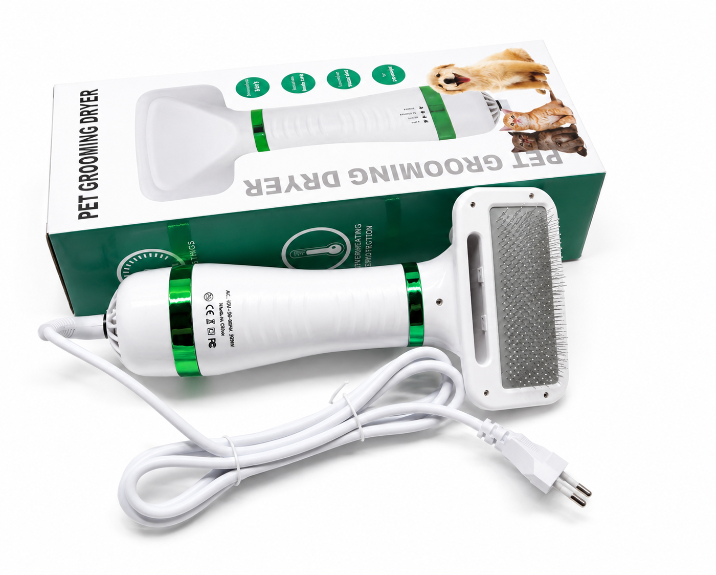 2 in 1 Pet Drying Hair Brush
